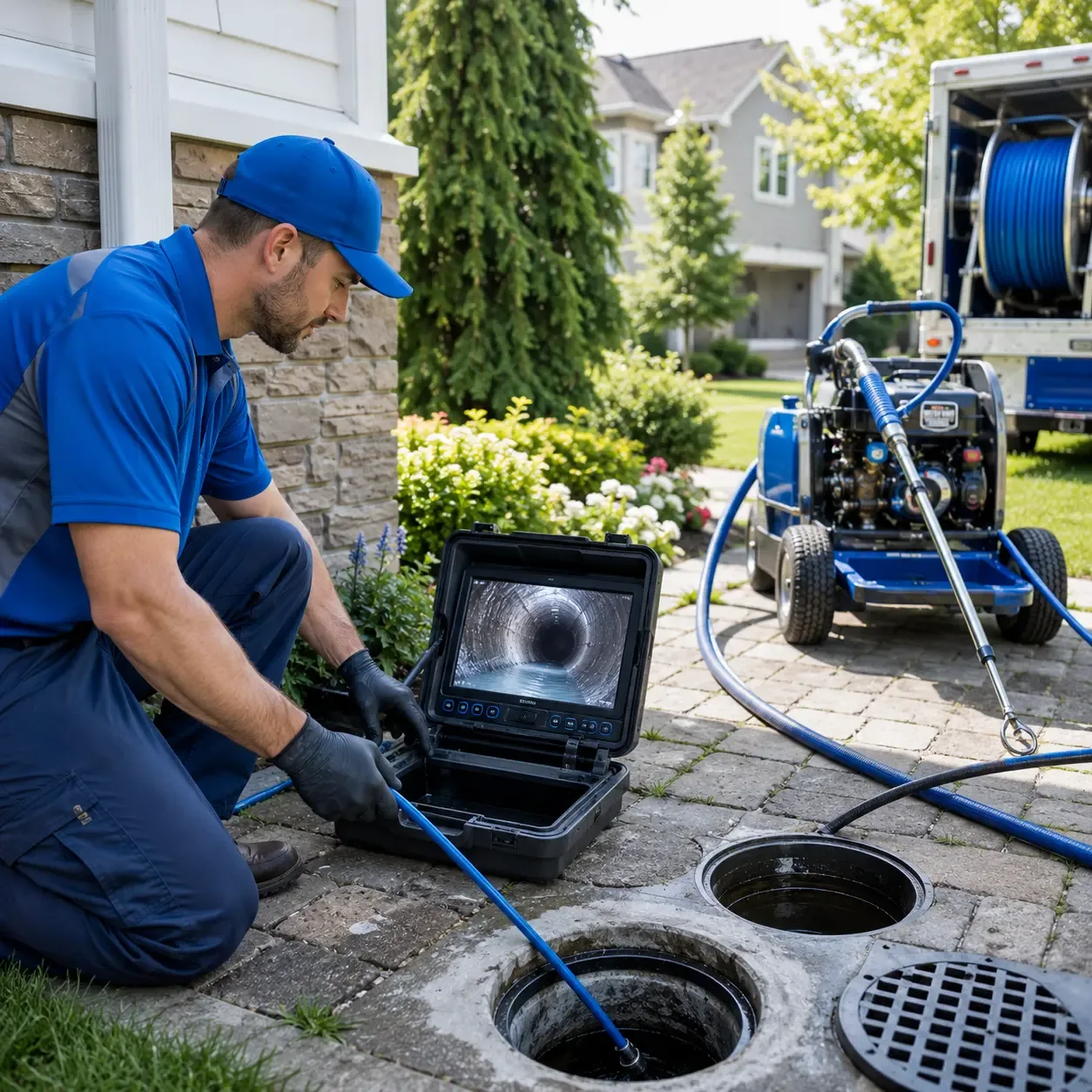 Outdoor drain cleaning professionals serving Volant, PA