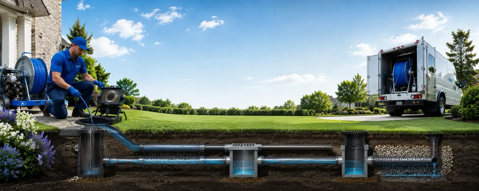 Outdoor drain cleaning information for Volant, PA